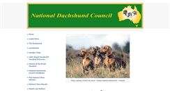 Desktop Screenshot of nationaldachshund.org.au
